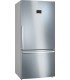 Bosch KGB86XIEP Serie 4, Frigorífico combinado de libre instalación, 186 x 86 cm (81 cm de fondo), Acero inoxidable antihuellas