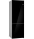 Bosch KGN49LBCF Serie 6, Frigorífico combinado de libre instalación,  Acabado en cristal, 203 x 70 cm, Negro