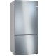 Bosch KGN86VIEA Serie 4, Frigorífico combinado de libre instalación, 186 x 86 cm (81 cm de fondo), Acero inoxidable antihuellas