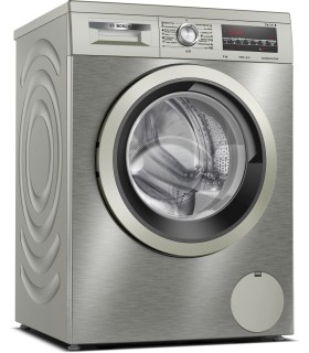 Bosch WUU28T8XES Serie 6, Lavadora de carga frontal, 8 kg, 1400 rpm, Acero antihuellas