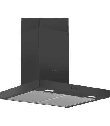 Bosch DWB66BC60 Serie 2, Campana decorativa de pared, 60 cm, Cristal negro