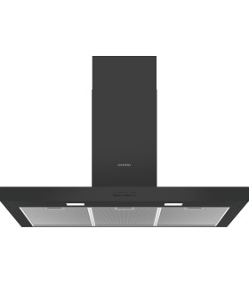 Siemens LC96BBC60 iQ100, Campana decorativa de pared, 90 cm, Negro