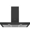Siemens LC96BBC60 iQ100, Campana decorativa de pared, 90 cm, Negro