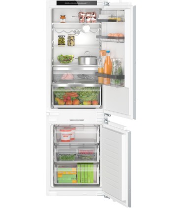 Bosch KIN86ADD0 Serie 6, Frigorífico combi  integrable, 177.2 x 55.8 cm, Cierre suave con puerta fija
