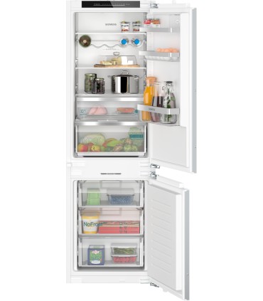 Siemens KI86NADD0 iQ500, Frigorífico combi  integrable, 177.2 x 55.8 cm, Cierre suave con puerta fija
