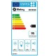 Balay 3BC585GB Campana decorativa de pared inclinada, 80 cm, Cristal blanco