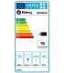Balay 3BC585GN Campana decorativa de pared inclinada, 80 cm, Cristal negro