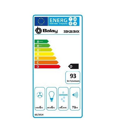 Balay 3BH263MX Campana convencional, 60 cm