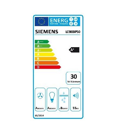 Siemens LC98BIP50 iQ500, Campana decorativa de pared, 90 cm