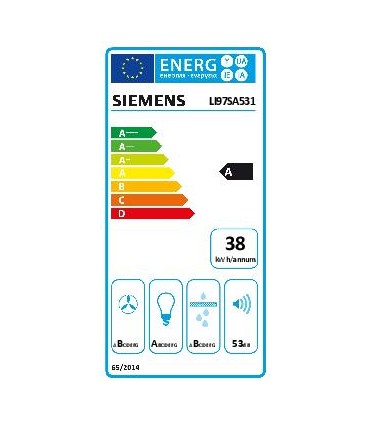 Siemens LI97SA531 iQ300, Campana telescópica, 90 cm, plata metalizado