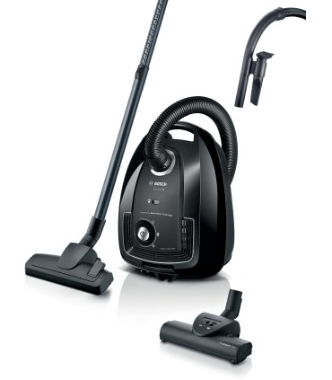 Bosch BGB38BA3T Serie 4, Aspirador con bolsa, Negro