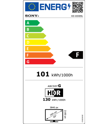 Sony KD-65X85L | Televisor Full Array LED 65” | 4K HDR | Smart TV Google TV | Serie X85