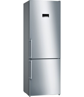 Bosch KGN49XIDQ Serie 4, Frigorífico combinado de libre instalación, 203 x 70 cm, Acero inoxidable antihuellas