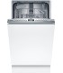 Bosch SPH4EKX24E Serie 4, Lavavajillas totalmente integrable, 45 cm, Puerta deslizante