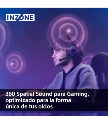 Sony INZONE H5 Auriculares inalámbricos para gaming WH-G500, color negro