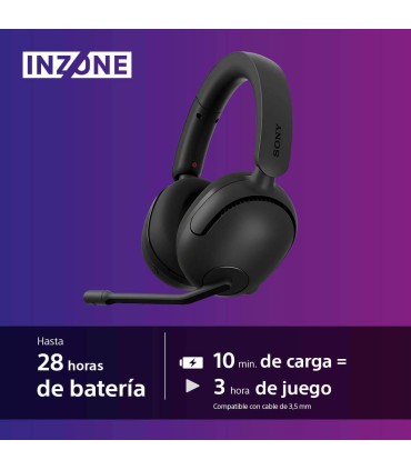 Sony INZONE H5 Auriculares inalámbricos para gaming WH-G500, color negro