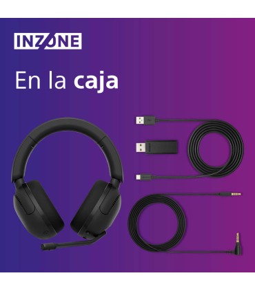 Sony INZONE H5 Auriculares inalámbricos para gaming WH-G500, color negro