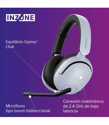 Sony INZONE H5 Auriculares inalámbricos para gaming WH-G500, color blanco