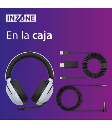 Sony INZONE H5 Auriculares inalámbricos para gaming WH-G500, color blanco