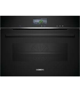 Siemens CS736G1B1 iQ700, Horno compacto con vapor, 60 x 45 cm, Negro