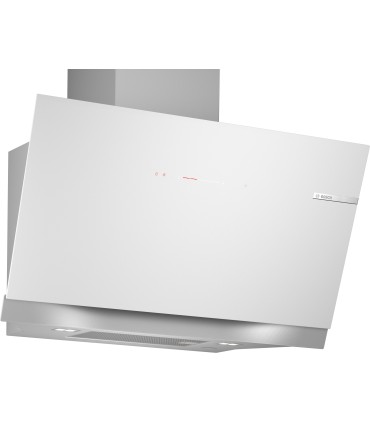 Bosch DWK91LT20 Serie 8, Campana decorativa de pared, 90 cm, Cristal blanco