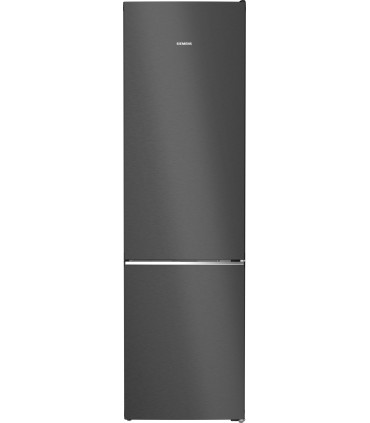 Siemens KG39NSBBF iQ700, Frigorífico combinado de libre instalación, 203 x 60 cm, acabado cristal negro satinado