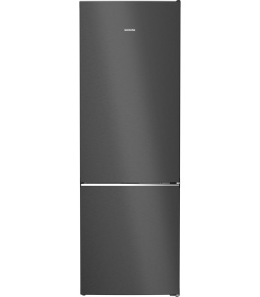 Siemens KG49NSBBF iQ700, Frigorífico combinado de libre instalación, 203 x 70 cm, acabado cristal negro satinado