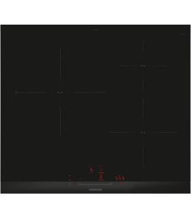 Siemens EH677HCC1E iQ100, Placa de inducción, 60 cm, Negro, con perfiles