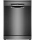 Bosch SMS4EMC06E Serie 4, Lavavajillas de libre instalación, 60 cm, Acero negro antihuellas