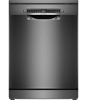 Bosch SMS4EMC06E Serie 4, Lavavajillas de libre instalación, 60 cm, Acero negro antihuellas