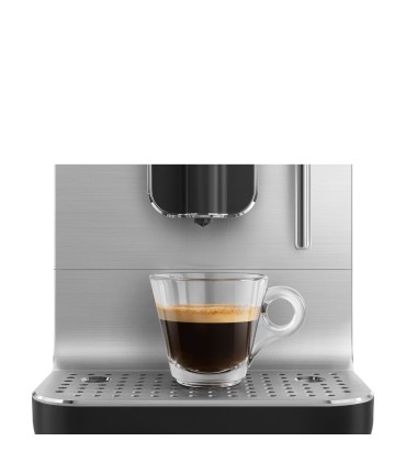 Smeg BCC12BLMEU Cafetera superautomática, Collezione, Negro, con vaporizador