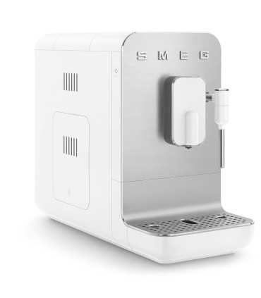 Smeg BCC12WHMEU Cafetera superautomática, Collezionee, Blanco, con vaporizador