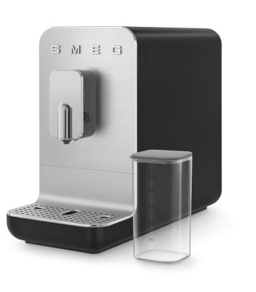Smeg BCC13BLMEU Cafetera superautomática, Collezione, Negro, con capuccinador