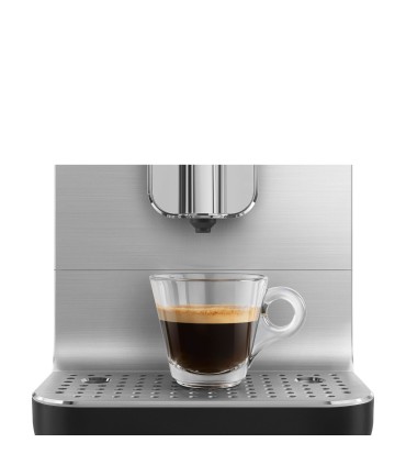 Smeg BCC13BLMEU Cafetera superautomática, Collezione, Negro, con capuccinador
