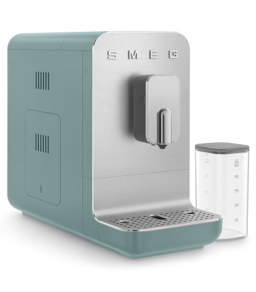 Smeg BCC13EGMEU Cafetera superautomática, Collezione, Verde Esmeralda Mate, con capuccinador