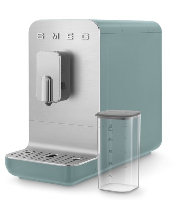 Smeg BCC13EGMEU Cafetera superautomática, Collezione, Verde Esmeralda Mate, con capuccinador