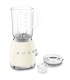 Smeg BLF03CREU Batidora de vaso, 50's Style, Crema