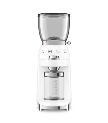 Smeg CGF11WHEU Molinillo de Café, 50's Style, Blanco
