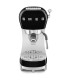 Smeg ECF02BLEU Cafetera Espresso, 50's Style, Negro