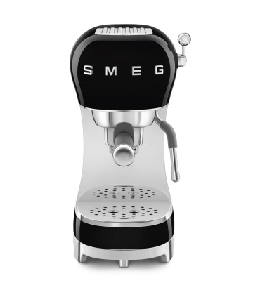 Smeg ECF02BLEU Cafetera Espresso, 50's Style, Negro