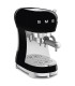 Smeg ECF02BLEU Cafetera Espresso, 50's Style, Negro