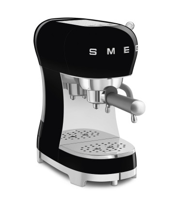 Smeg ECF02BLEU Cafetera Espresso, 50's Style, Negro