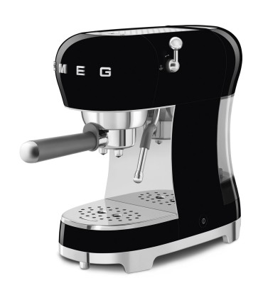 Smeg ECF02BLEU Cafetera Espresso, 50's Style, Negro