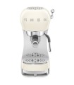 Smeg ECF02CREU Cafetera Espresso, 50's Style, Crema