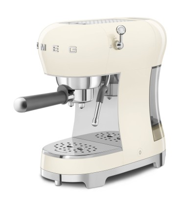Smeg ECF02CREU Cafetera Espresso, 50's Style, Crema