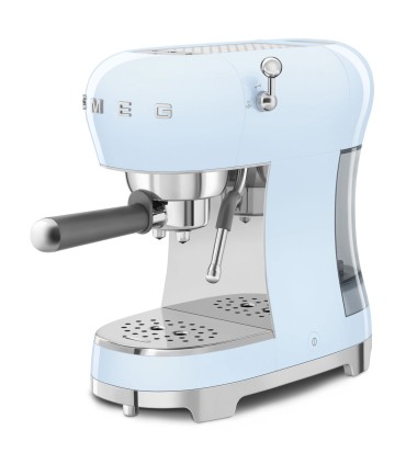 Smeg ECF02PBEU Cafetera Espresso, 50's Style, Azul