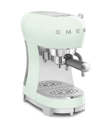 Smeg ECF02PGEU Cafetera Espresso, 50's Style, Verde