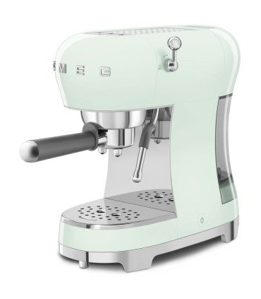 Smeg ECF02PGEU Cafetera Espresso, 50's Style, Verde