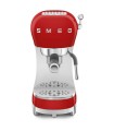 Smeg ECF02RDEU Cafetera Espresso, 50's Style, Rojo