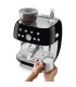 Smeg EGF03BLEU Cafetera espresso con molinillo integrado, 50's Style, Negro